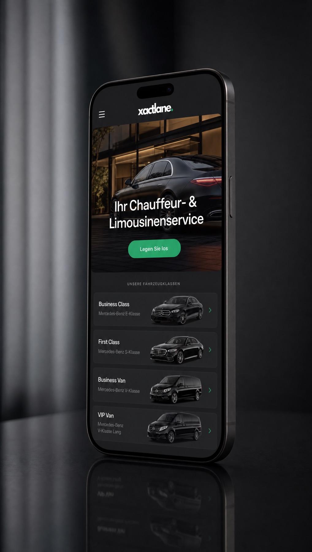 Xactlane mobile booking app